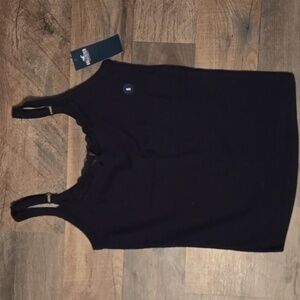 Hollister Cotton Blend Lace-Trim Cami Small Long